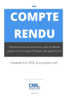 Page de garde : Compte rendu de la table-ronde : éthique et numérique, les algorithmes en débat
